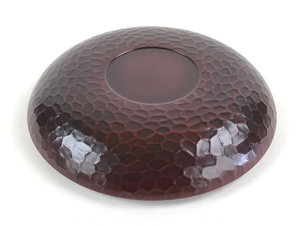 Japanese Resin Lacquer Replica Kashiki Snack Bowl Vtg Kamakurabori Iris L21