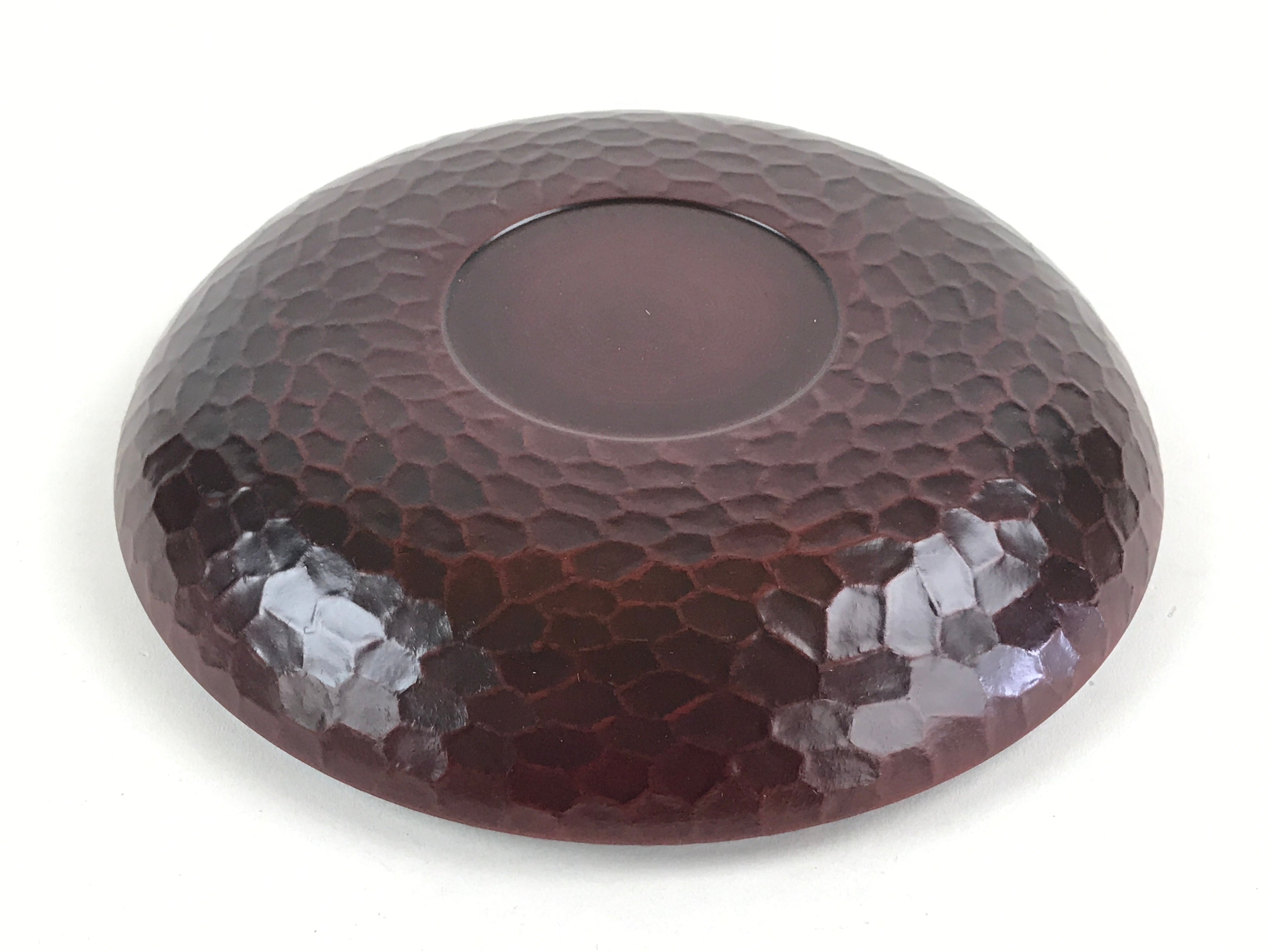Japanese Resin Lacquer Replica Kashiki Snack Bowl Vtg Kamakurabori Iris L21