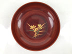 Japanese Resin Lacquer Replica Kashiki Snack Bowl Vtg Kashibachi Flowers L278