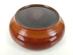 Japanese Resin Lacquer Replica Kashiki Snack Bowl Vtg Kashibachi Flowers L279