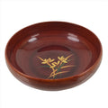 Japanese Resin Lacquer Replica Kashiki Snack Bowl Vtg Kashibachi Flowers L279