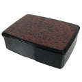 Japanese Resin Lacquer Replica Lidded Bento Lunch Box Jubako Chrysanthemum L559