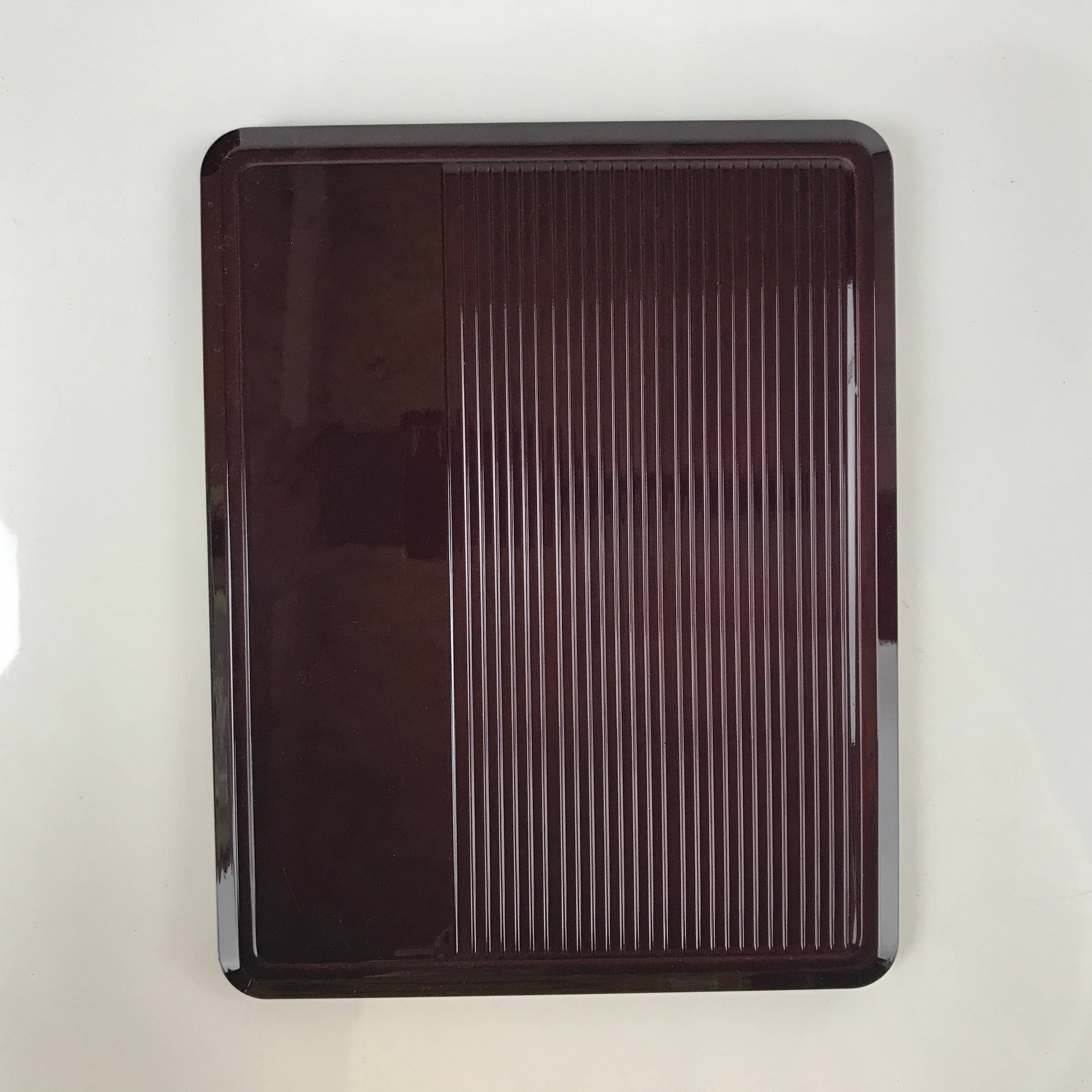 Japanese Resin Lacquer Replica Lidded Bento Lunch Box Vtg Compartment Brown L193
