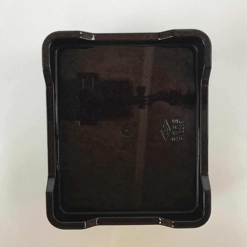 Japanese Resin Lacquer Replica Lidded Bento Lunch Box Vtg Makie Flowers L207