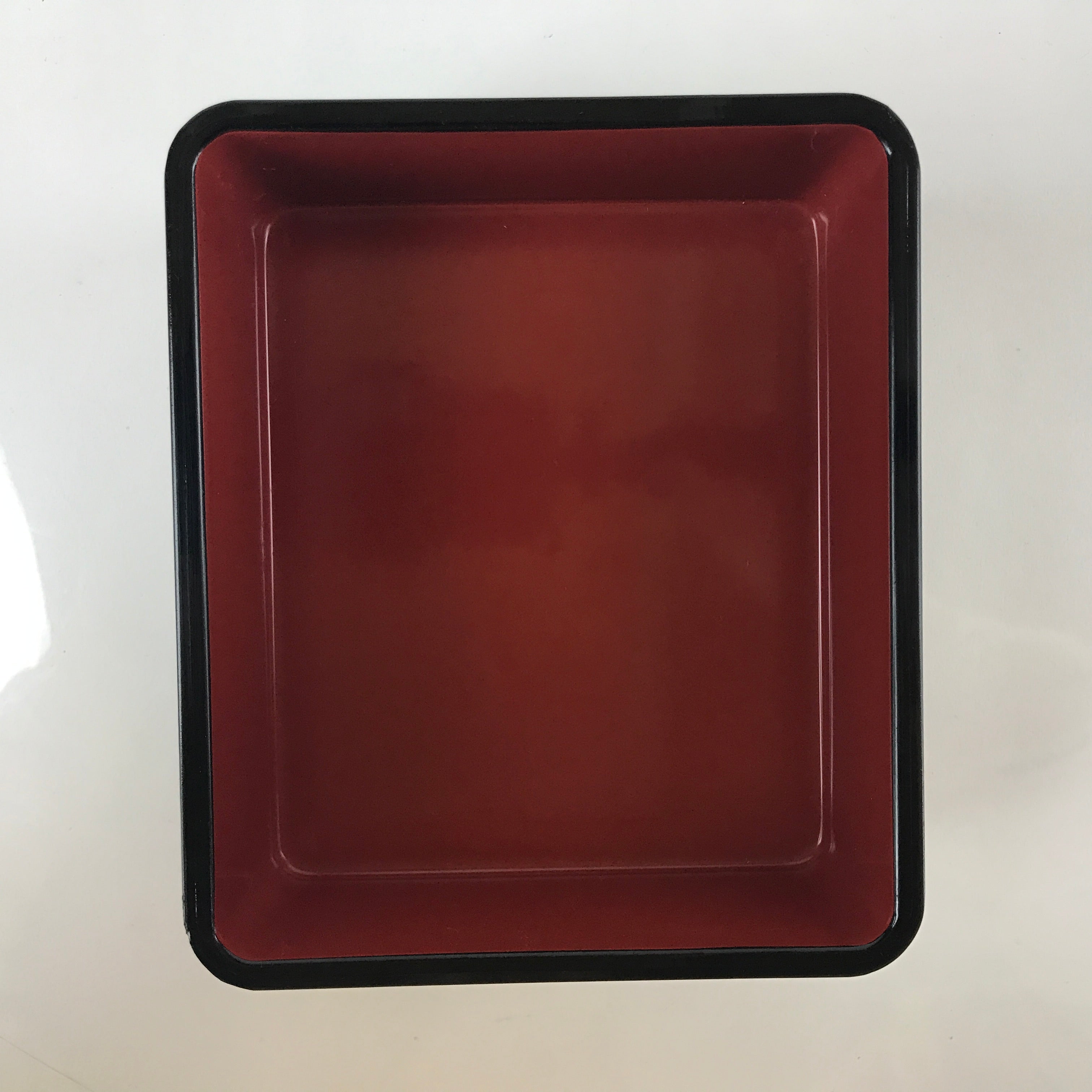 Japanese Resin Lacquer Replica Lidded Bento Lunch Box Vtg Makie Flowers L212