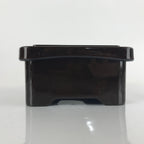 Japanese Resin Lacquer Replica Lidded Bento Lunch Box Vtg Makie Flowers L214