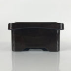 Japanese Resin Lacquer Replica Lidded Bento Lunch Box Vtg Makie Flowers L214