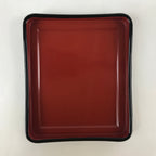 Japanese Resin Lacquer Replica Lidded Bento Lunch Box Vtg Makie Flowers L214
