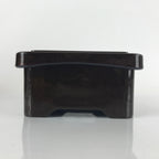 Japanese Resin Lacquer Replica Lidded Bento Lunch Box Vtg Makie Flowers L215