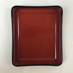 Japanese Resin Lacquer Replica Lidded Bento Lunch Box Vtg Makie Flowers L215