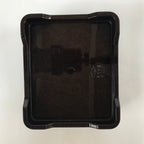 Japanese Resin Lacquer Replica Lidded Bento Lunch Box Vtg Makie Flowers L217