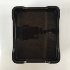 Japanese Resin Lacquer Replica Lidded Bento Lunch Box Vtg Makie Flowers L218