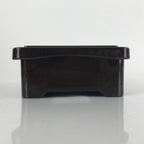 Japanese Resin Lacquer Replica Lidded Bento Lunch Box Vtg Makie Flowers L219