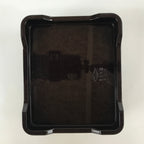 Japanese Resin Lacquer Replica Lidded Bento Lunch Box Vtg Makie Flowers L219