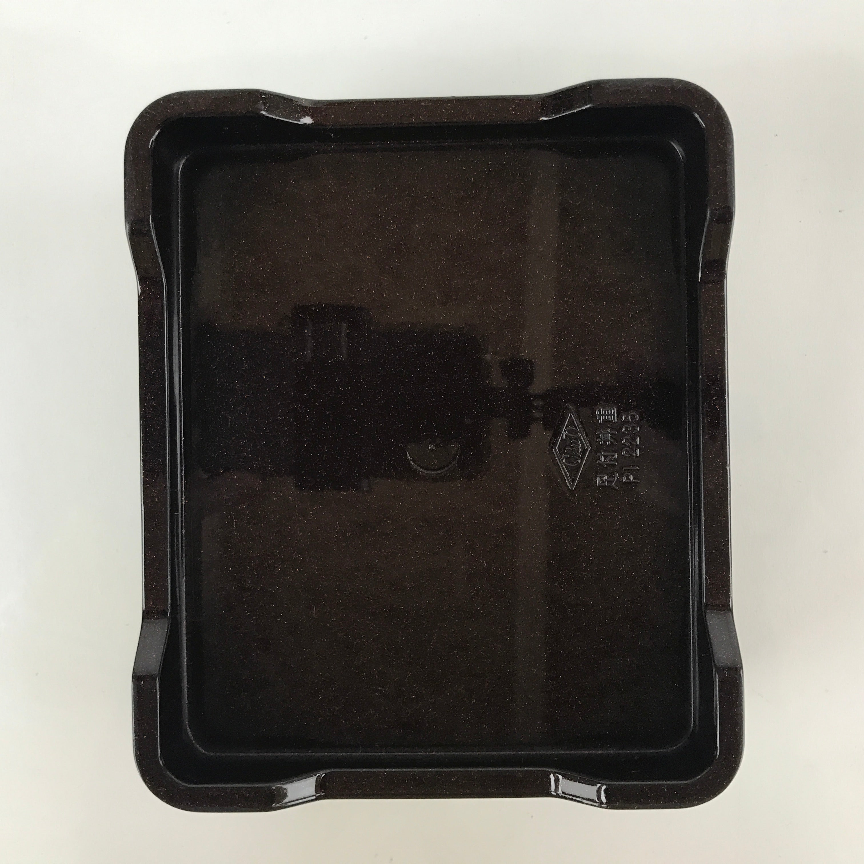 Japanese Resin Lacquer Replica Lidded Bento Lunch Box Vtg Makie Flowers L219