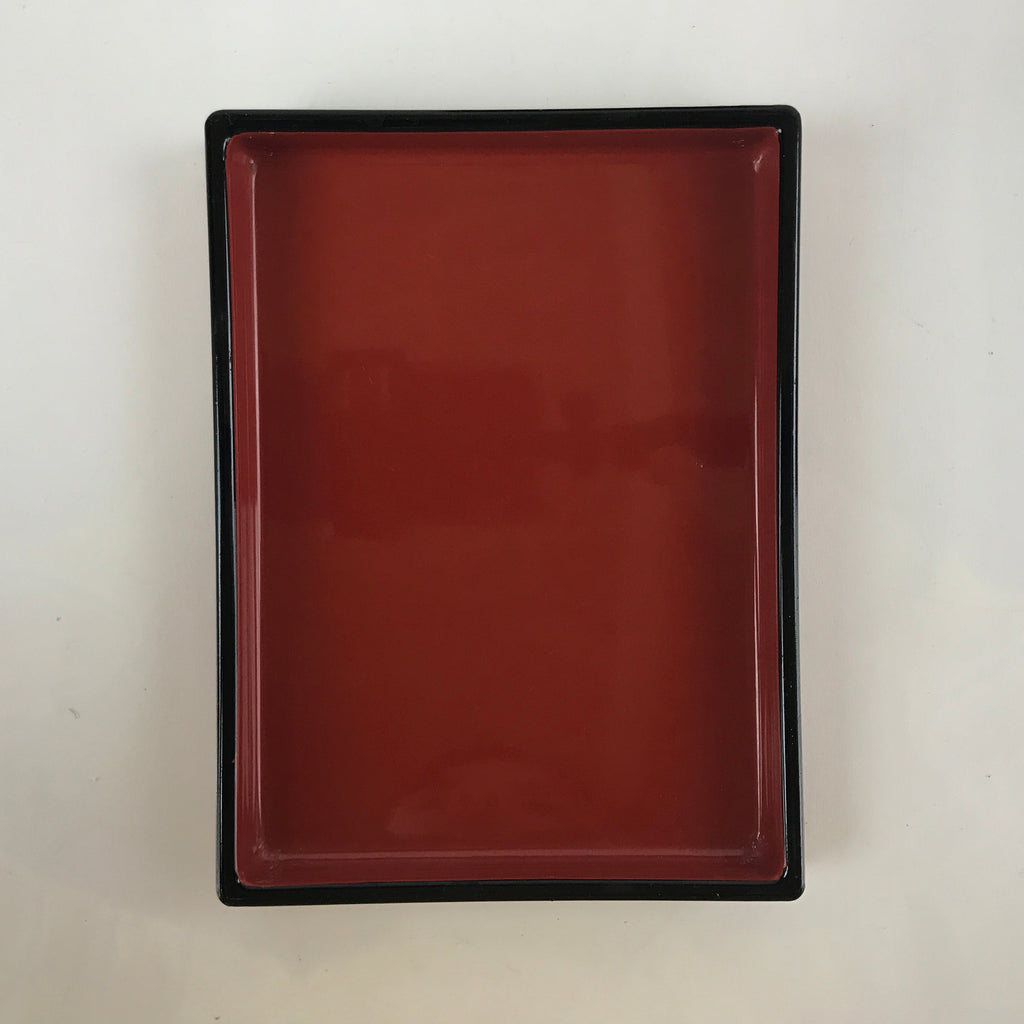 Japanese Resin Lacquer Replica Lidded Bento Lunch Box Vtg Nashiji Orange L197