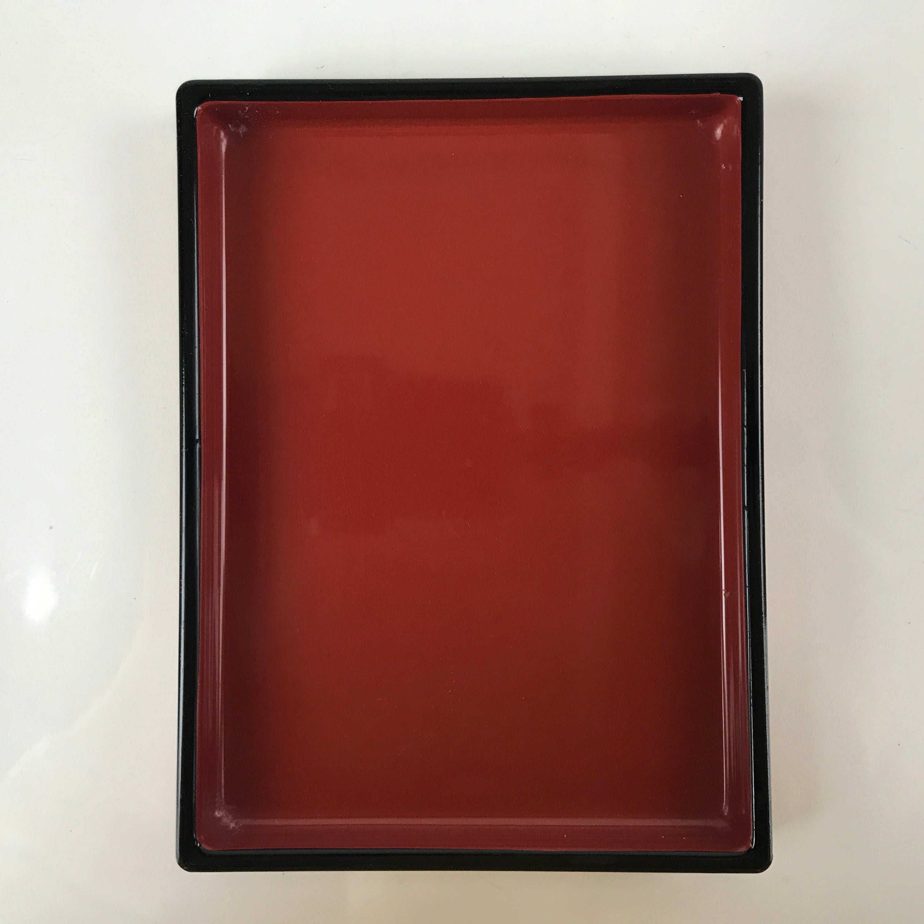 Japanese Resin Lacquer Replica Lidded Bento Lunch Box Vtg Nashiji Orange L198