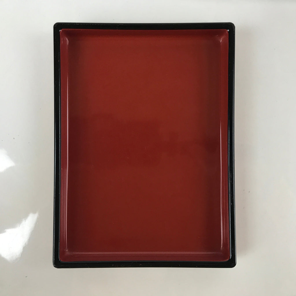 Japanese Resin Lacquer Replica Lidded Bento Lunch Box Vtg Nashiji Orange L199