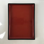 Japanese Resin Lacquer Replica Lidded Bento Lunch Box Vtg Nashiji Orange L199