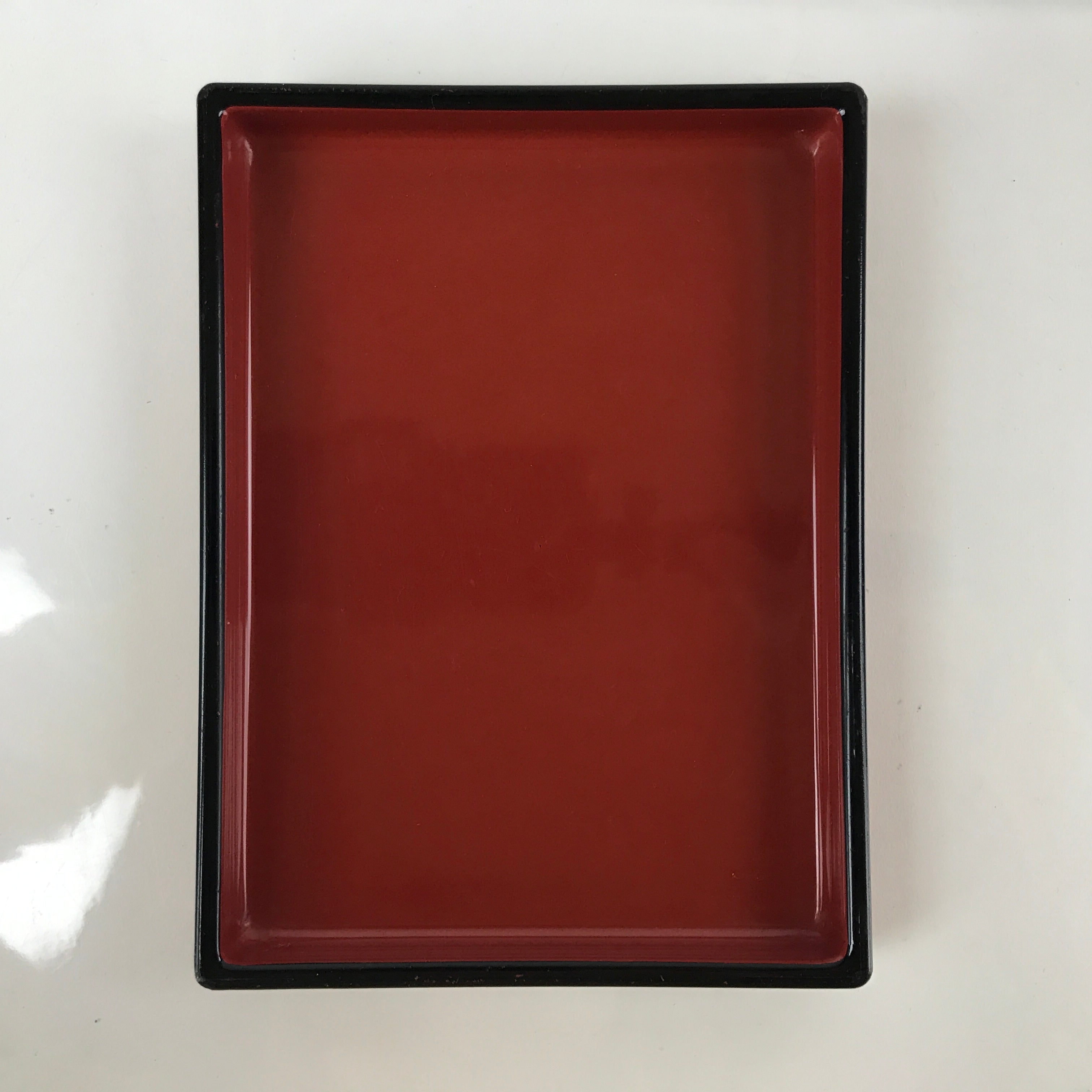 Japanese Resin Lacquer Replica Lidded Bento Lunch Box Vtg Nashiji Orange L199