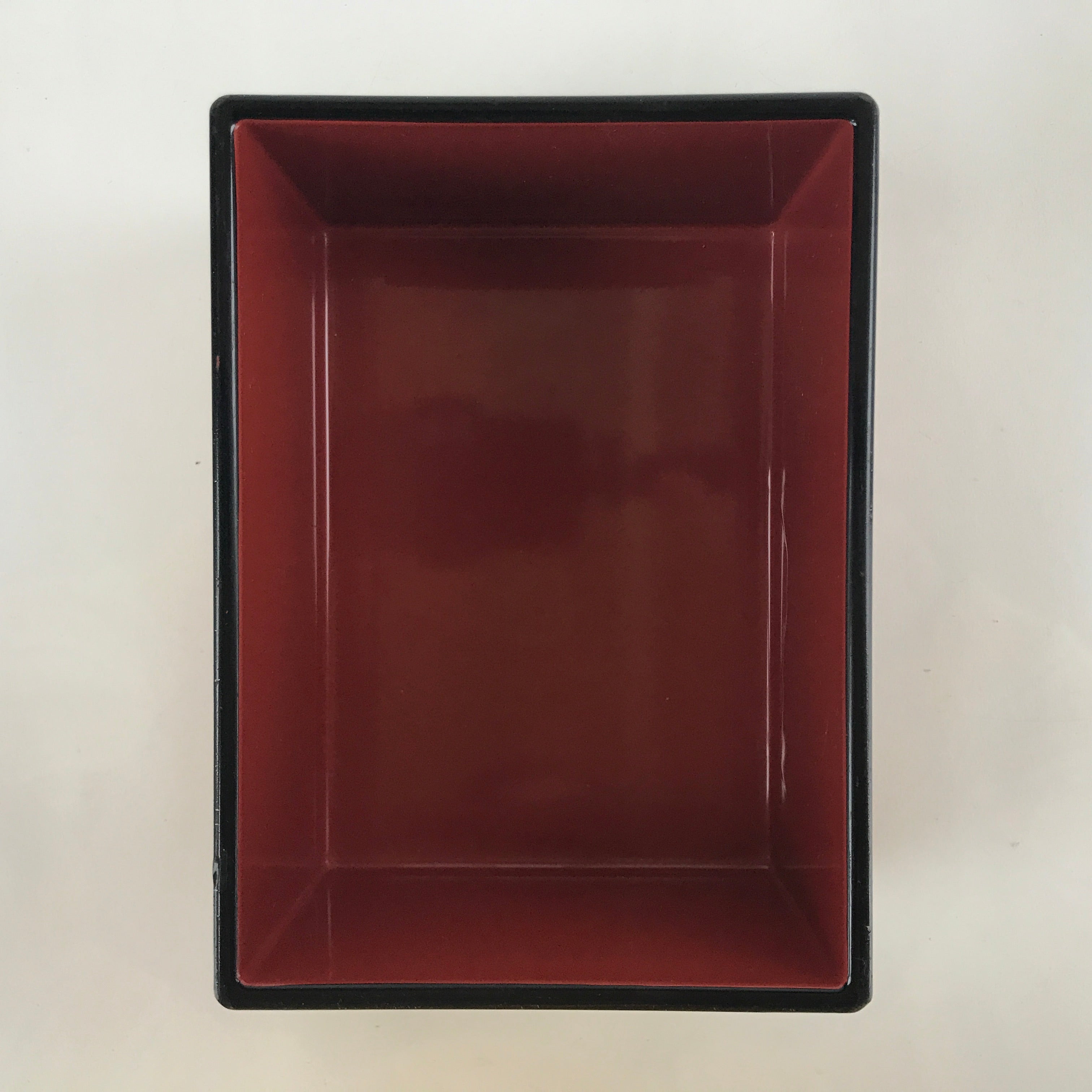Japanese Resin Lacquer Replica Lidded Bento Lunch Box Vtg Nashiji Orange L199