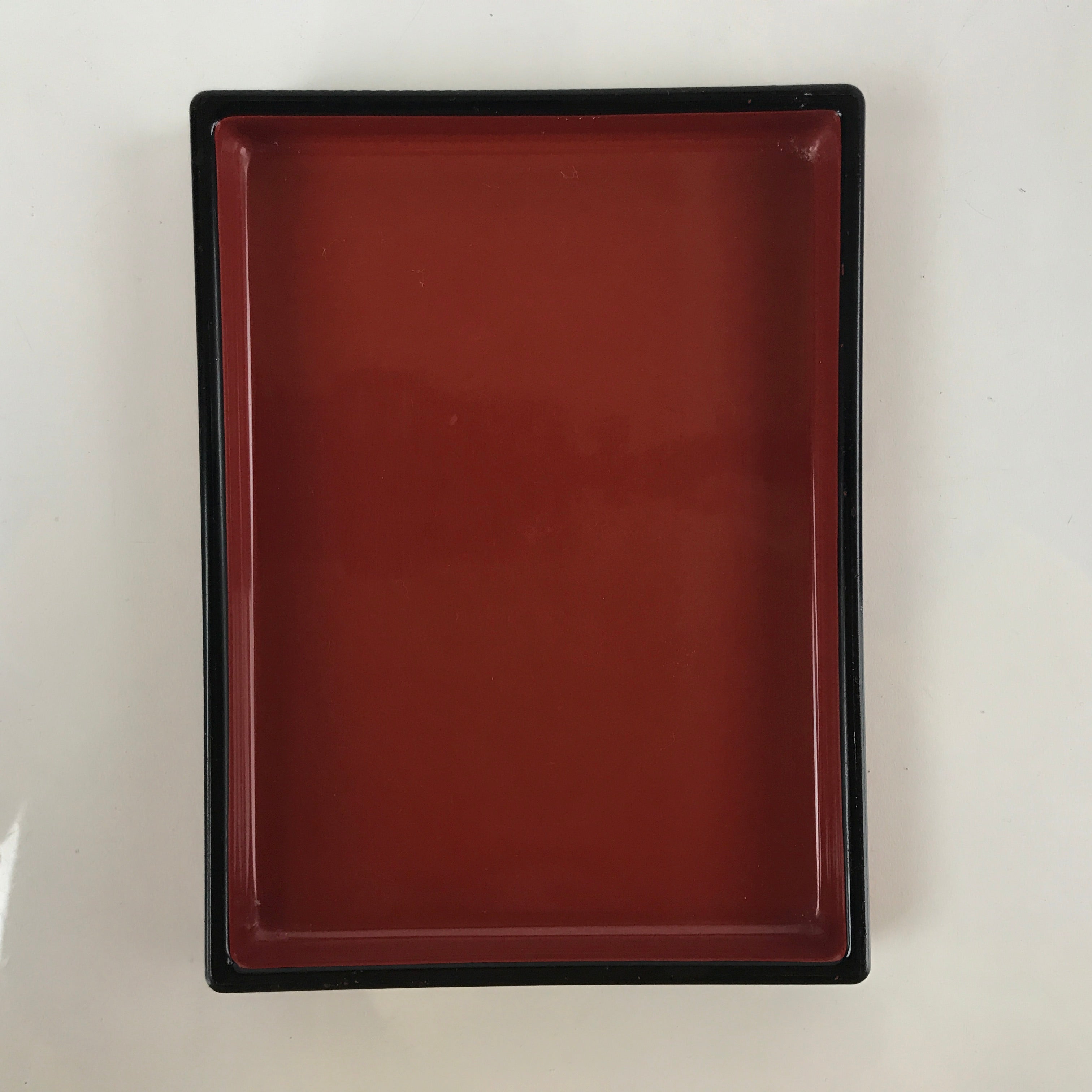 Japanese Resin Lacquer Replica Lidded Bento Lunch Box Vtg Nashiji Orange L200