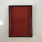 Japanese Resin Lacquer Replica Lidded Bento Lunch Box Vtg Nashiji Orange L201