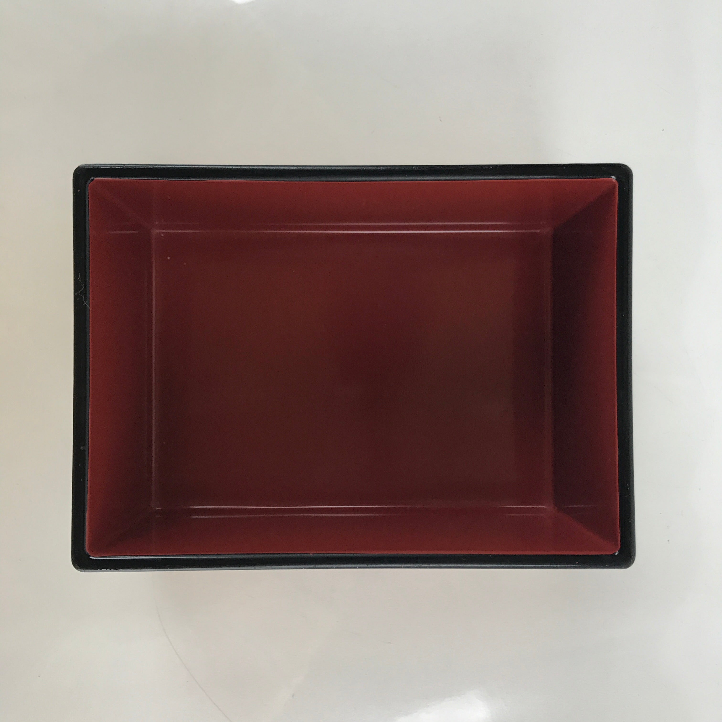 Japanese Resin Lacquer Replica Lidded Bento Lunch Box Vtg Nashiji Orange L205
