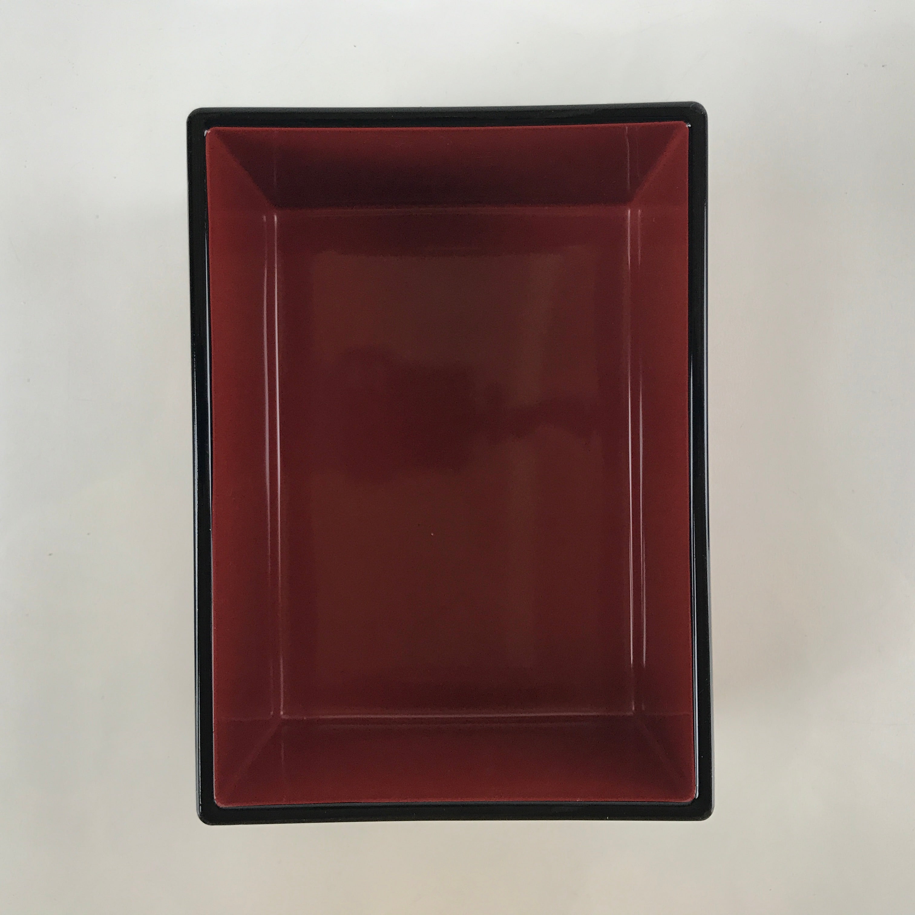 Japanese Resin Lacquer Replica Lidded Bento Lunch Box Vtg Nashiji Orange L206