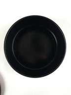 Japanese Resin Lacquer Replica Lidded Bento Lunch Box Vtg Round Plum Red L223