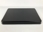 Japanese Resin Lacquer Replica Serving Tray Obon Rectangle Black Red Peony L591