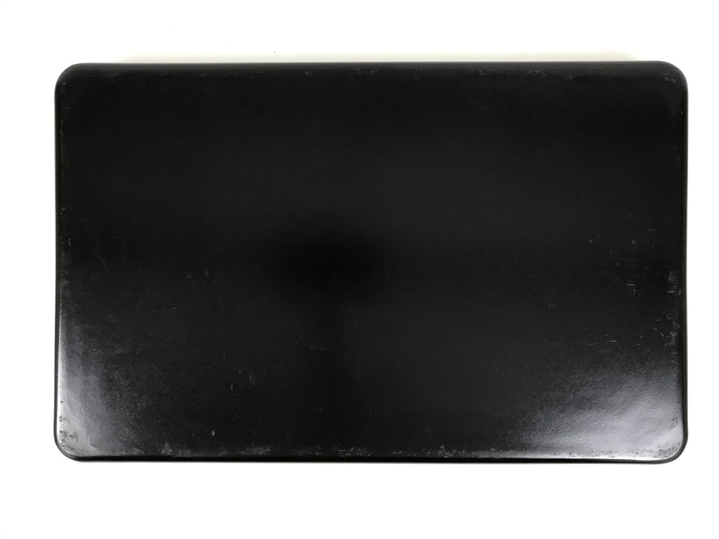 Japanese Resin Lacquer Replica Serving Tray Obon Rectangle Black Red Peony L591