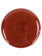 Japanese Resin Lacquer Replica Serving Tray Vtg Shunkei Nuri Obon Round UR979