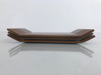 Japanese Resin Lacquer Replica Small Plates Meimeizara Vtg 3pc Shunkei Nuri L314