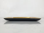 Japanese Resin Lacquer Replica Small Tray Obon Gold Leaf Iris Hanashoubu LWB133