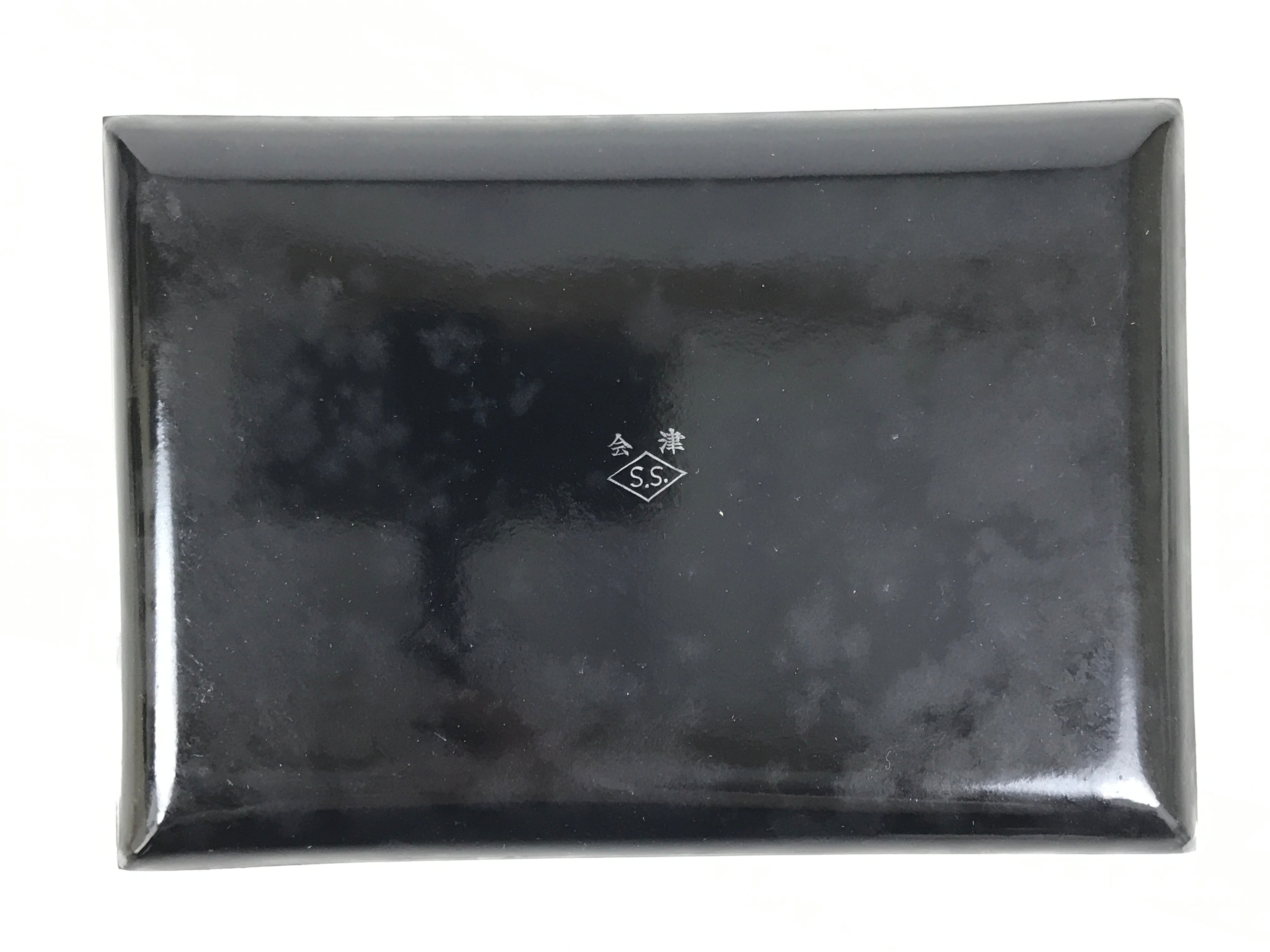 Japanese Resin Lacquer Replica Small Tray Obon Gold Leaf Iris Hanashoubu LWB133