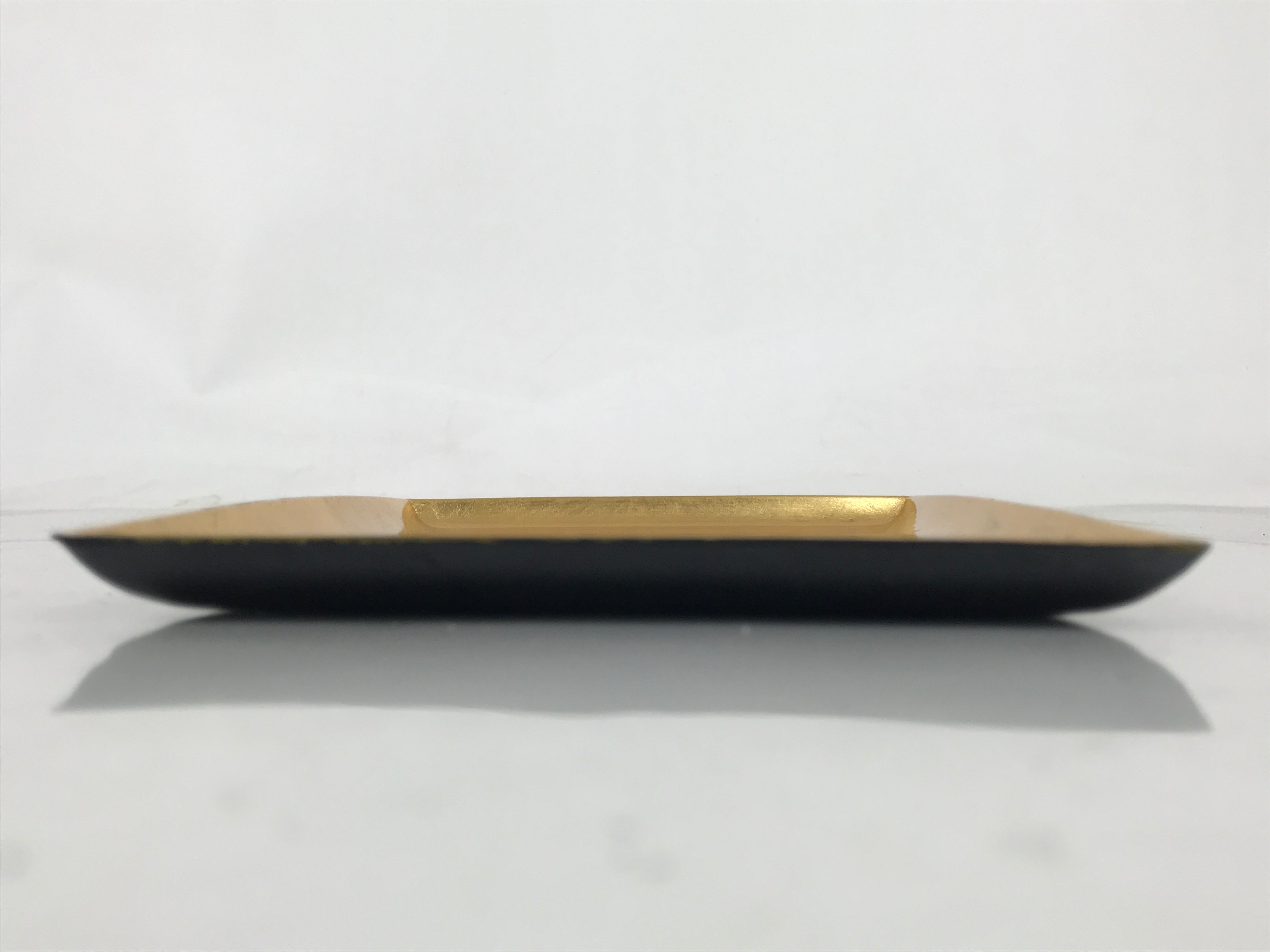 Japanese Resin Lacquer Replica Small Tray Obon Gold Leaf Iris Hanashoubu LWB133