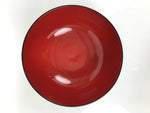 Japanese Resin Lacquerware Replica Bowl Owan Vtg Rice Soup Wan Red Black L552