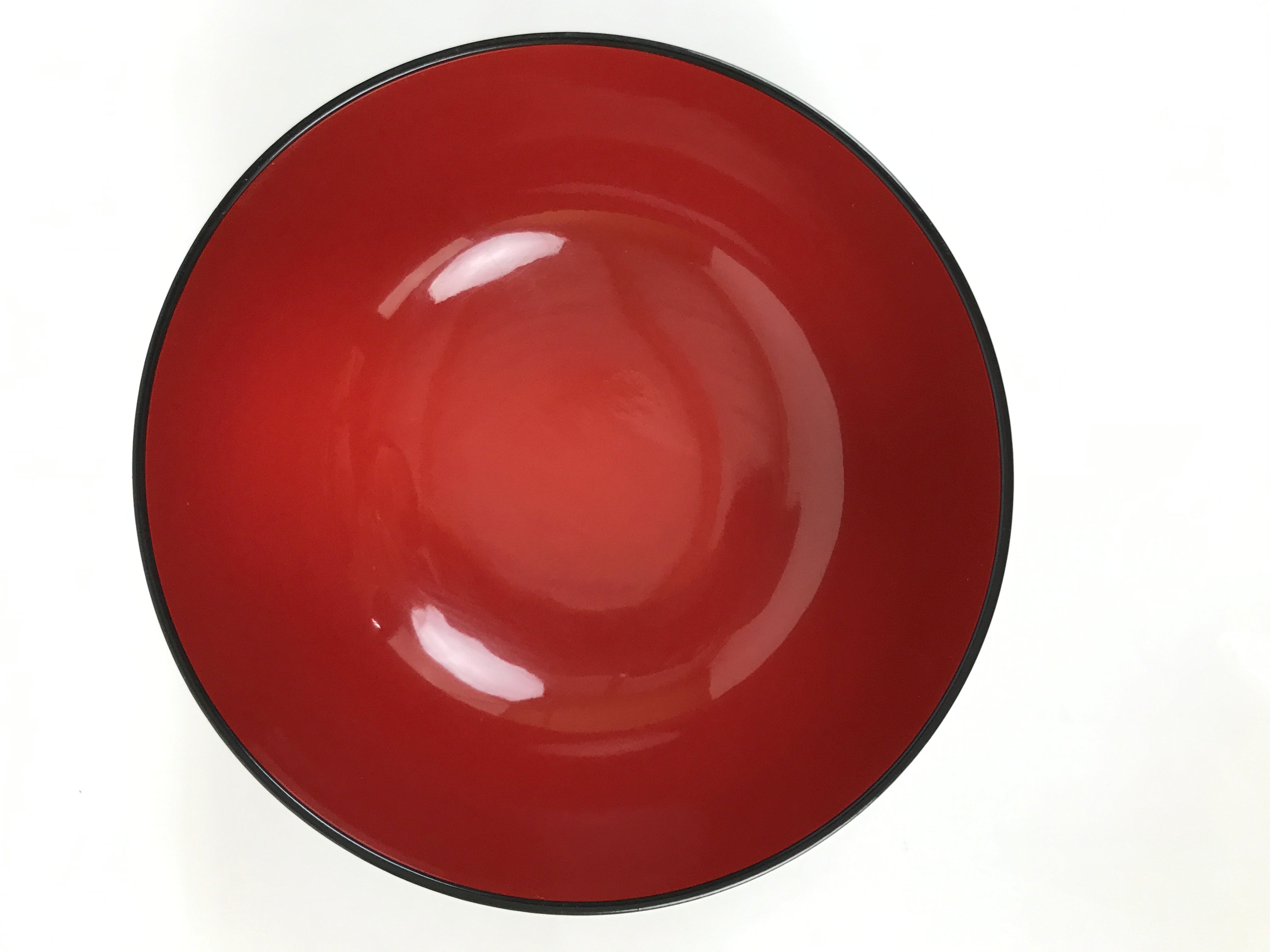 Japanese Resin Lacquerware Replica Bowl Owan Vtg Rice Soup Wan Red Black L553