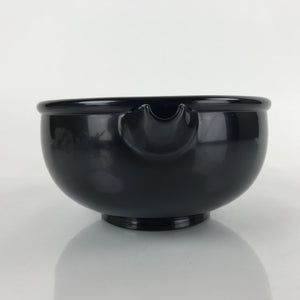 Japanese Resin Large Mixing Bowl Katakuchi Vtg Pouring Spout Simple Black L225