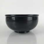 Japanese Resin Large Mixing Bowl Katakuchi Vtg Pouring Spout Simple Black L225