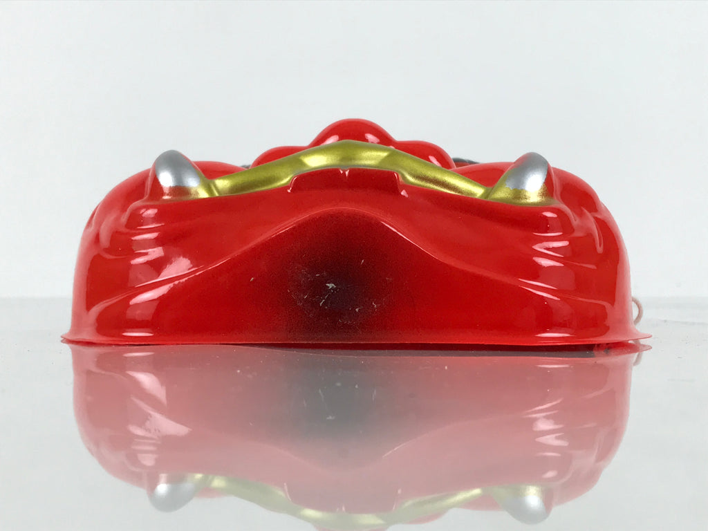 Japanese Resin Oni Costume Toy Mask Angry Ogre Omen Setsubun Red Gold OM101