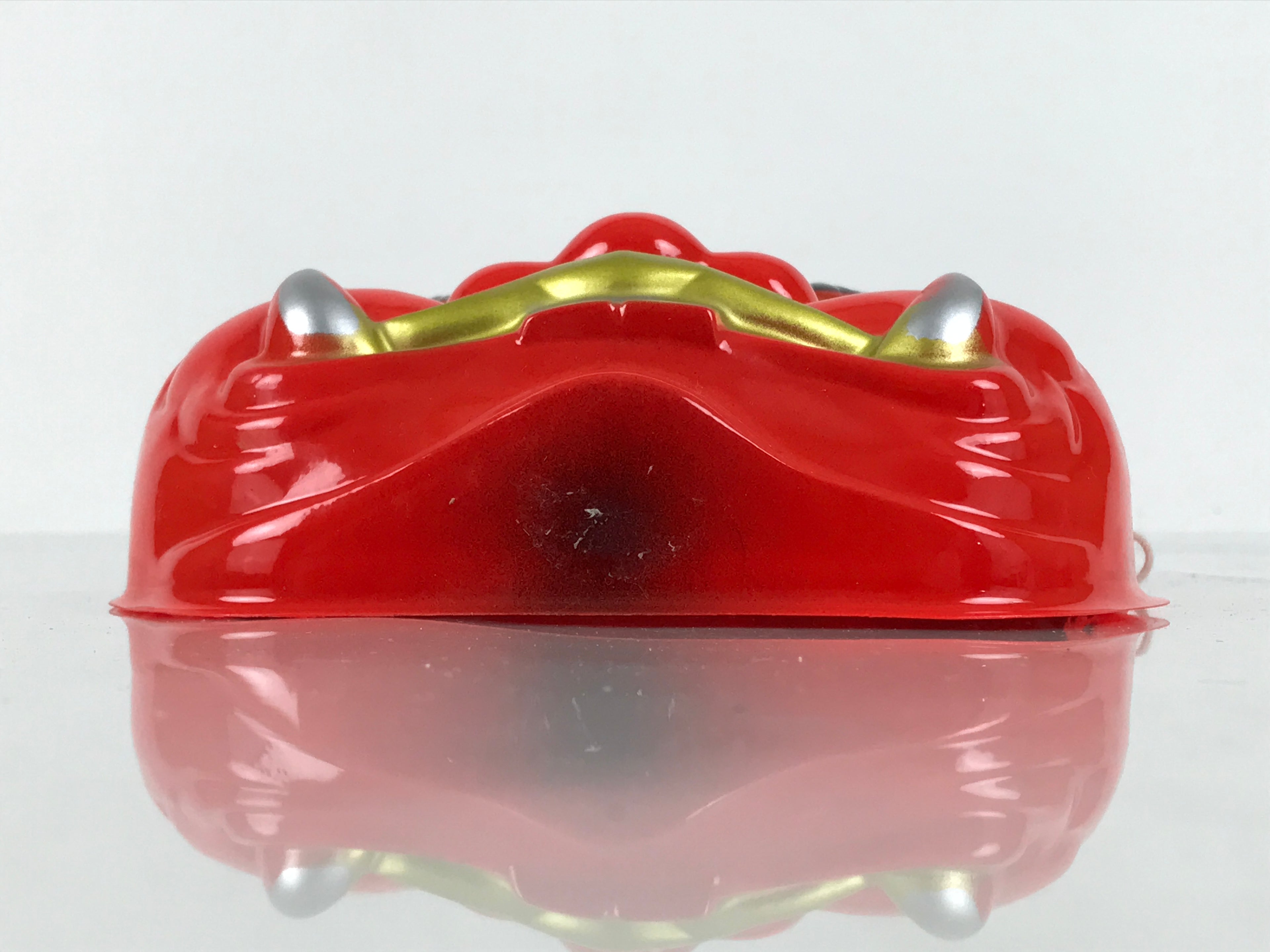 Japanese Resin Oni Costume Toy Mask Angry Ogre Omen Setsubun Red Gold OM101