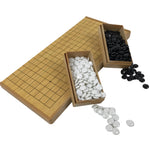 Japanese Resin Portable Go Board Game Set Vtg Folding Goban Igo 19X19 Grid GB104