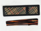 Japanese Rhodoid Resin Hand Comb Vtg Haircare Accessory Kushi Case Brown JK905