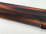 Japanese Rhodoid Resin Hand Comb Vtg Haircare Accessory Kushi Case Brown JK905