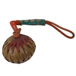 Japanese Road Safety Protection Bell Vtg Round Mayoke Suzu Bamboo Craft JK936