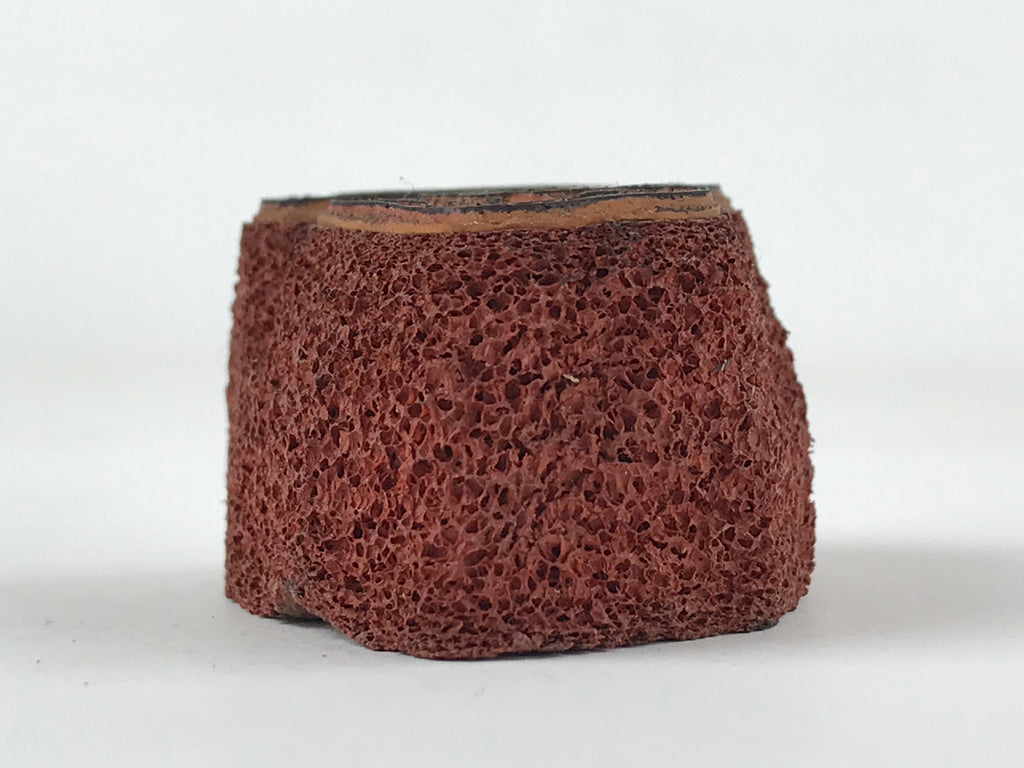 Japanese Rubber Stamp 2 Mushrooms Vtg Nature Sponge Base Stationary HS259
