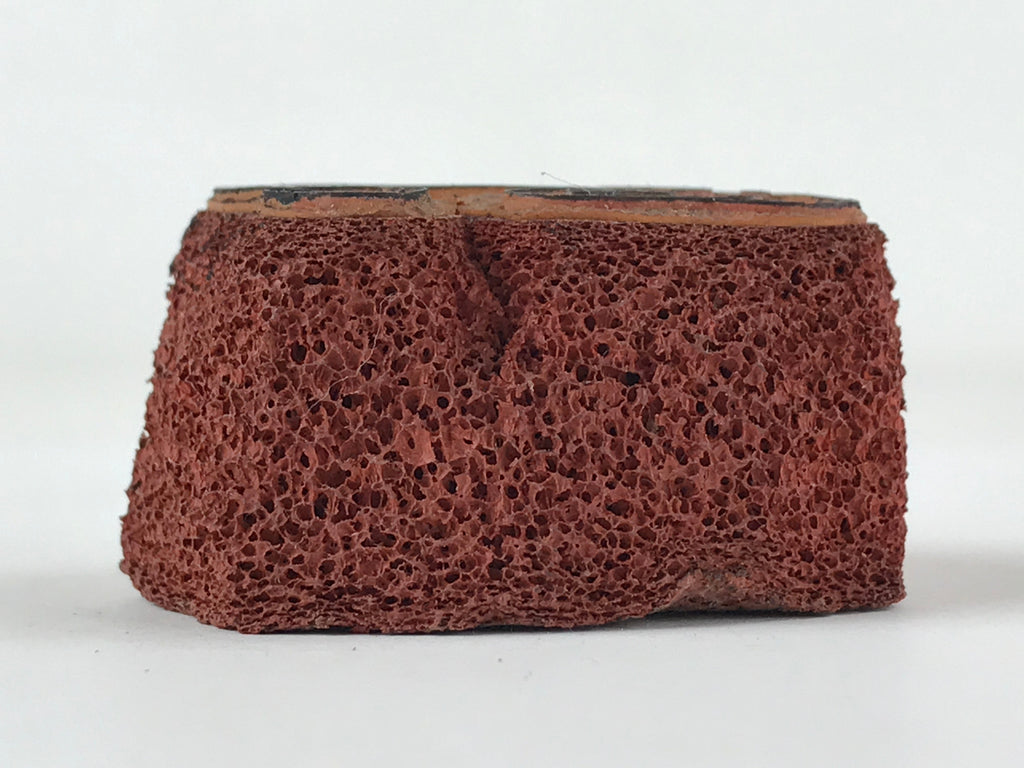Japanese Rubber Stamp 2 Mushrooms Vtg Nature Sponge Base Stationary HS259