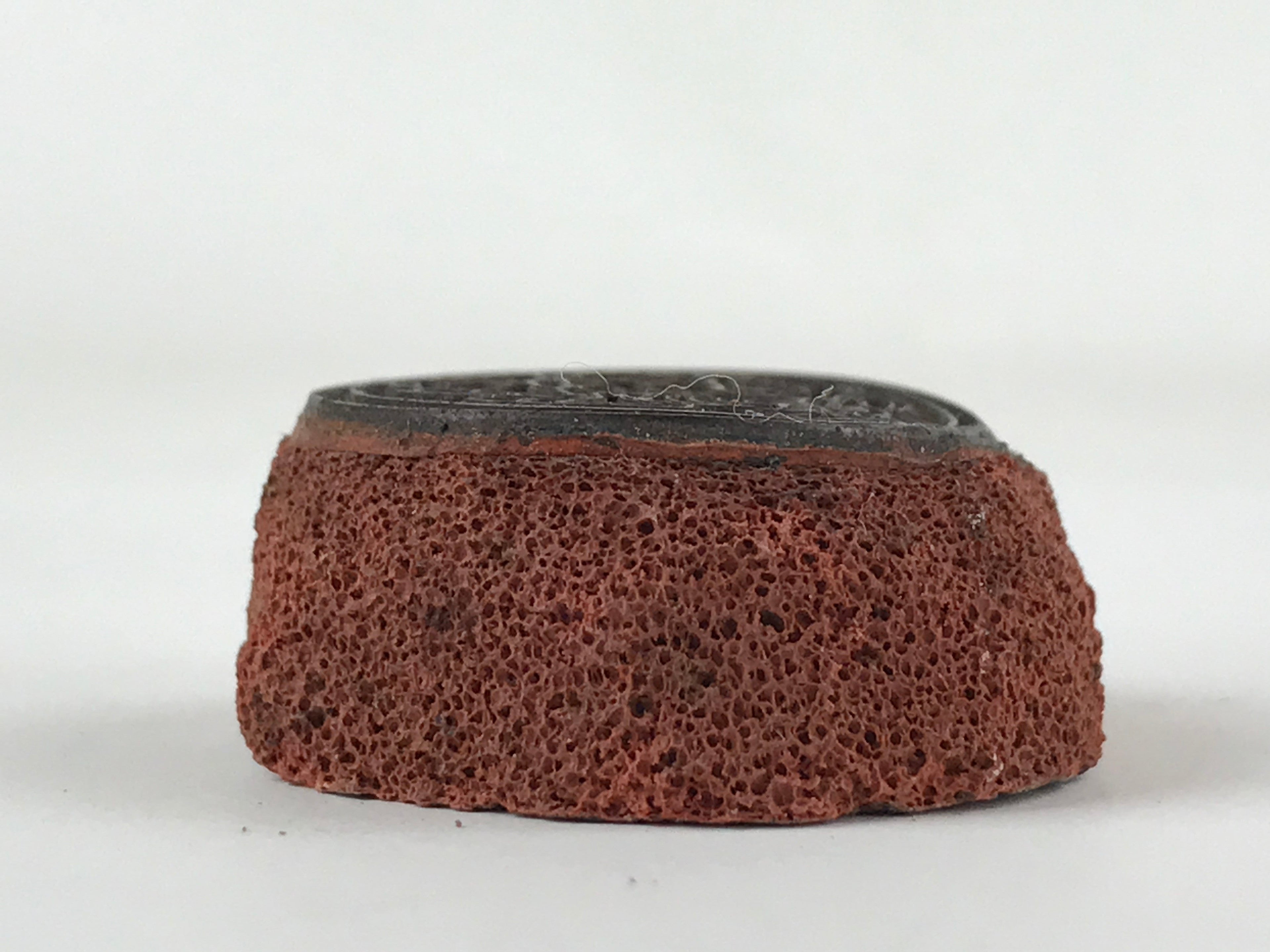 Japanese Rubber Stamp 4 Legs Animal Vtg Circles Sponge Base Stationary HS240